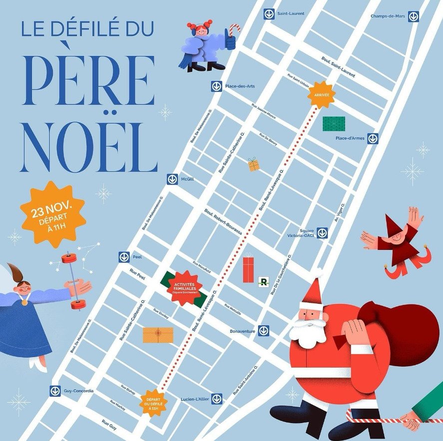 Image publicitaire du Grand Défilé du Père Noël